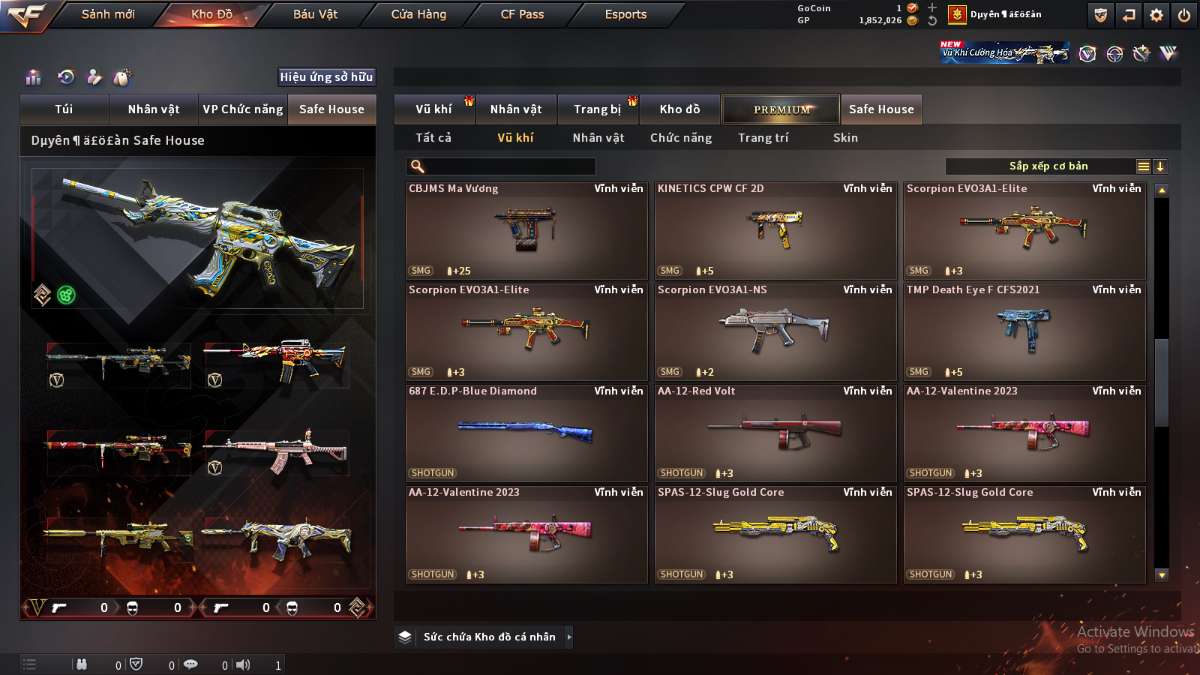 shop acc cf uy tin gia re